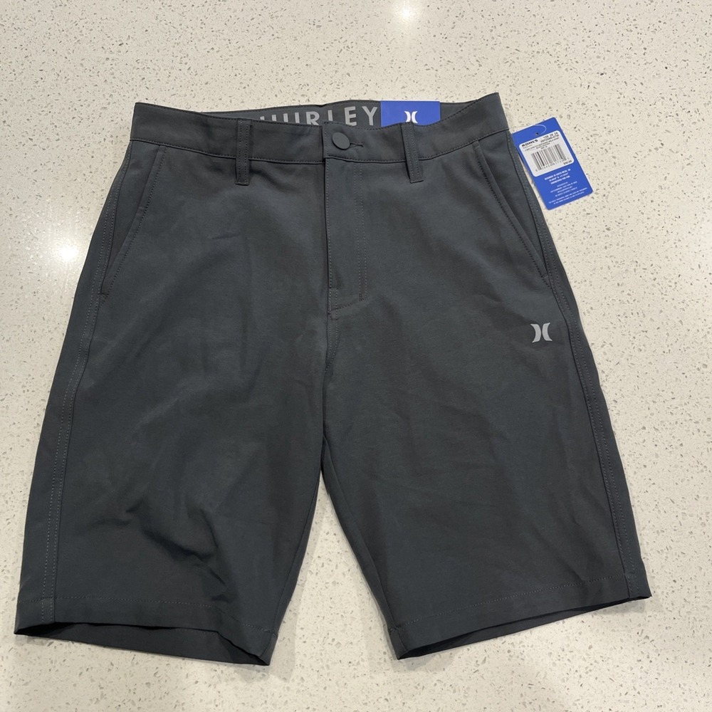 Hurley Hybrid Shorts Mens Size 28 Waist Gray Active Casual Outdoor Shorts NWT‎